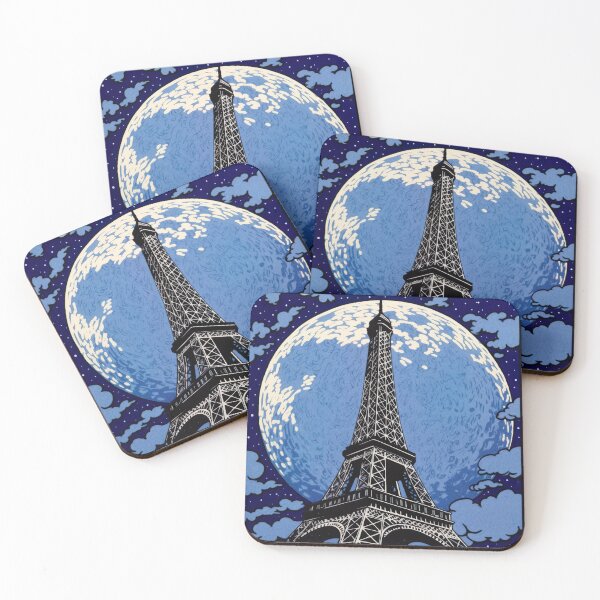 Item preview, Eiffel tower at midnight designed and sold by Wave3-Studio.