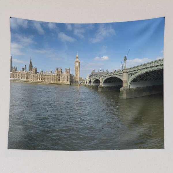 Item preview, Parliament And Westminster Bridge Panorama designed and sold by Londonimages.