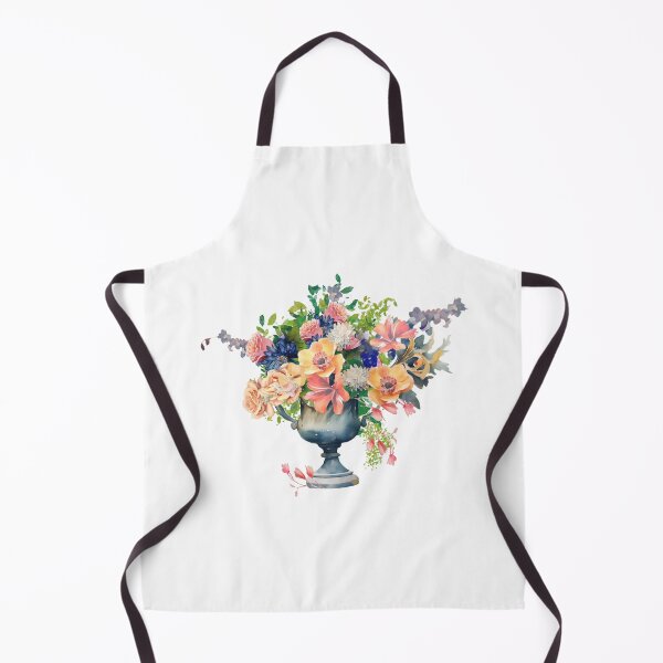Artikelvorschau, Aquarell-Vintage-Blumen in einer Vase entworfen und verkauft von sonaadalian.