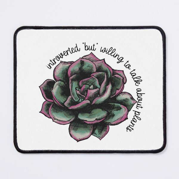 Item preview, Introverted BUT Plants! (succulent v1) designed and sold by Lupe-and-Pono.