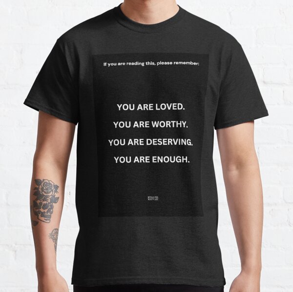 POSITIVE AFFIRMATIONS BLACK by Myla Vie Classic T-Shirt
