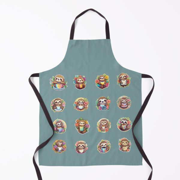 Item preview, Funny Sloths Drinking Coffee **Choose Large Stickers Pack or Magnets!** designed and sold by AdiRemba.