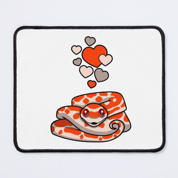 Item preview, Cute Albino Corn Snake With Hearts designed and sold by eternallygifted.
