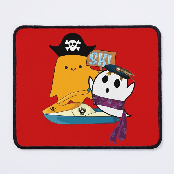 Item preview, Pirate ski buddies enjoying summer skiing-funny summer sports ghost edition designed and sold by Swagmode.
