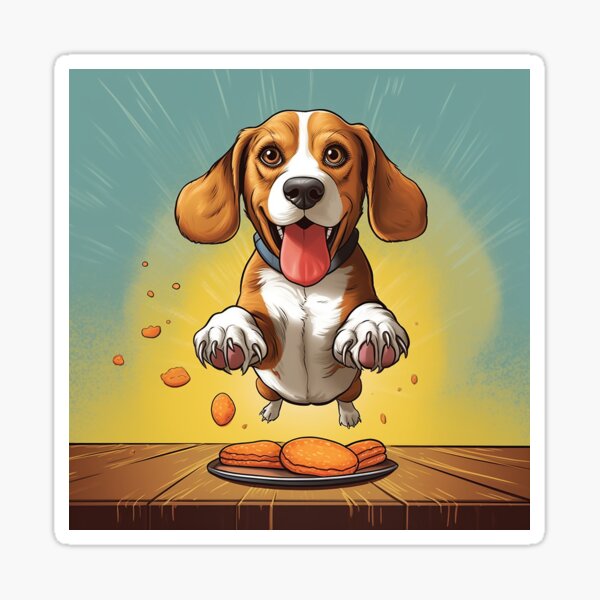 Heureux Beagle Sticker