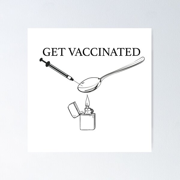Item preview, get vaccinated designed and sold by GravyDesigns.
