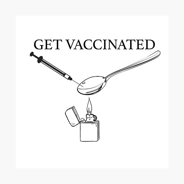 Item preview, get vaccinated designed and sold by GravyDesigns.