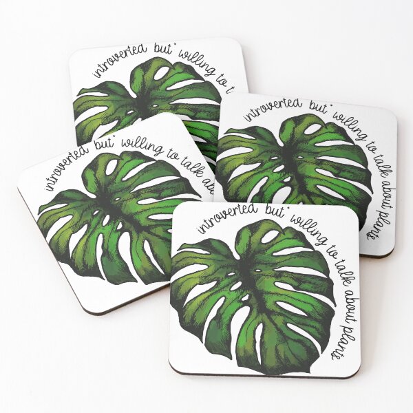 Item preview, Introverted BUT plants (monstera v2) designed and sold by Lupe-and-Pono.