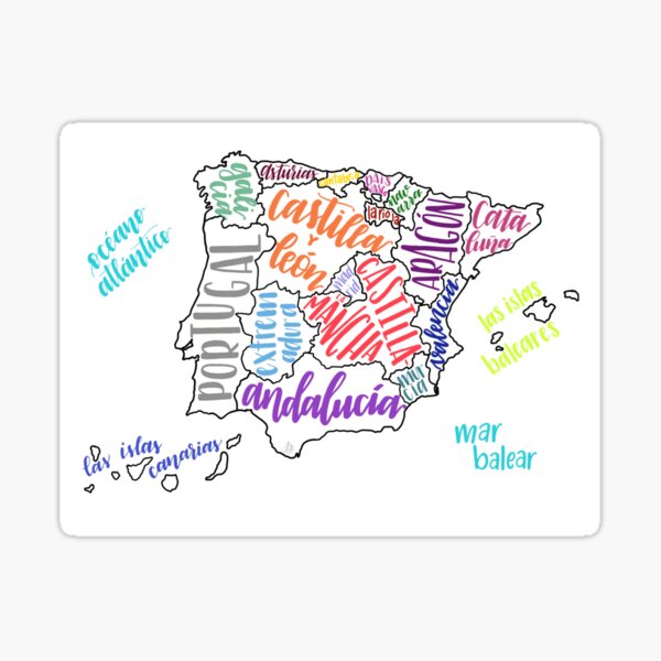Item preview, Map of Spain designed and sold by Julia Covarrubias.
