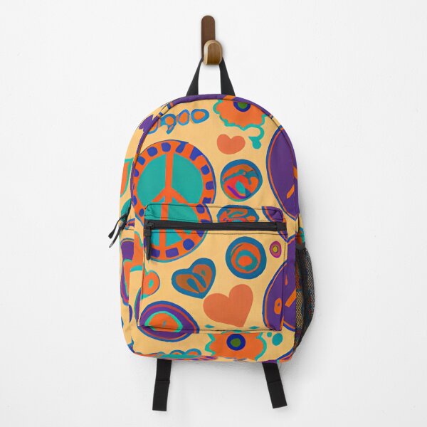 Item preview, Peace love happiness Hippie abstract design designed and sold by Itzjustlife.