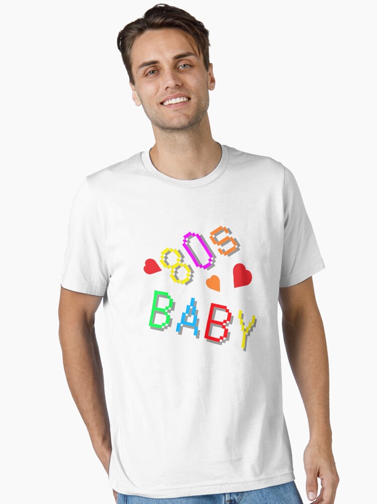 80s Fun Retro Design with (White Background) Essential T-Shirt