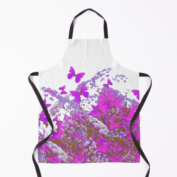 Item preview, FUCHSIA- PURPLE BUTTERFLIES ABSTRACT GARDEN ART designed and sold by sharlesart.