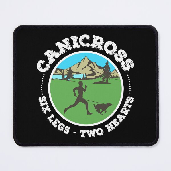 Item preview, Canicross Six Legs Two Hearts Dog Running designed and sold by The Junto Shop.