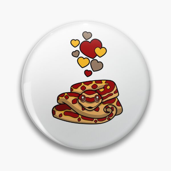 Item preview, Cute Corn Snake With Hearts designed and sold by eternallygifted.