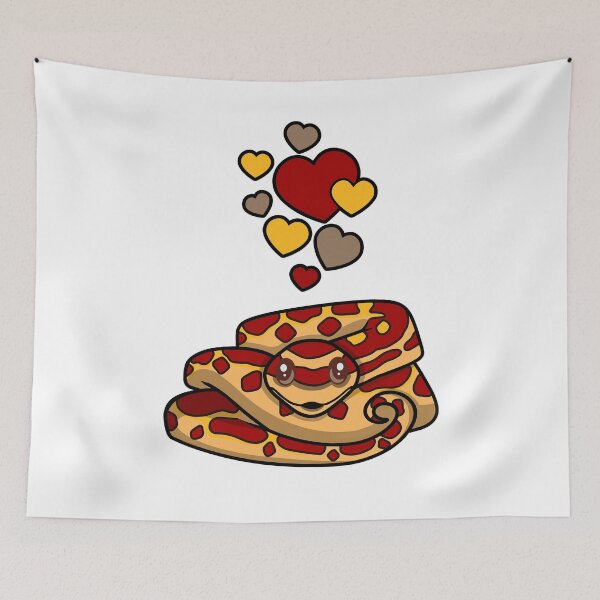 Item preview, Cute Corn Snake With Hearts designed and sold by eternallygifted.