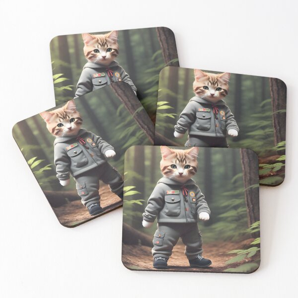 Item preview, Scout Cat - Modern Digital Art designed and sold by Ai-michiart.