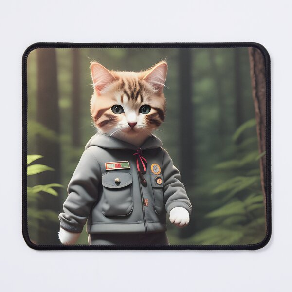 Item preview, Scout Cat - Modern Digital Art designed and sold by Ai-michiart.
