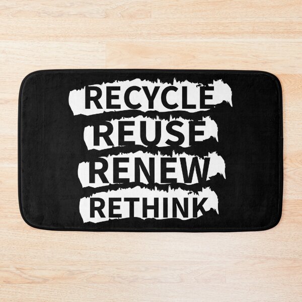 Item preview, recycle reuse renew rethink distrissed designed and sold by WilliamsGFX.