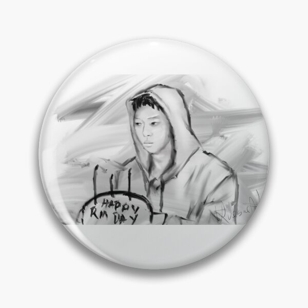 Item preview,  Namjoon RM BTS fanart kpop portrait birthday cake  designed and sold by Krasiaart.