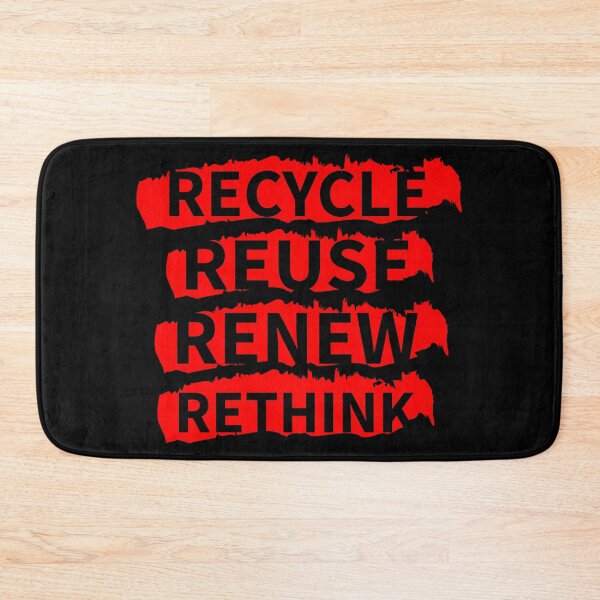 Item preview, recycle reuse renew rethink distrissed red designed and sold by WilliamsGFX.