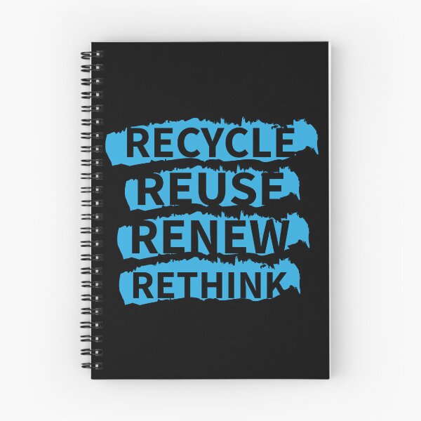 Item preview, recycle reuse renew rethink distrissed blue designed and sold by WilliamsGFX.