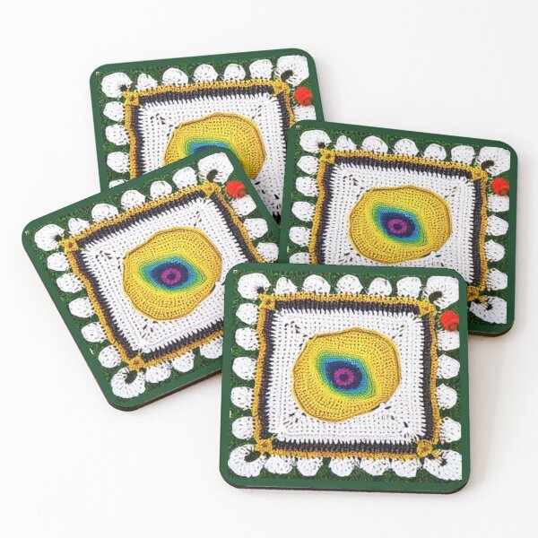 Item preview, Crocheted grandmother's squares. Abstraction. designed and sold by Natalia-Vlad.