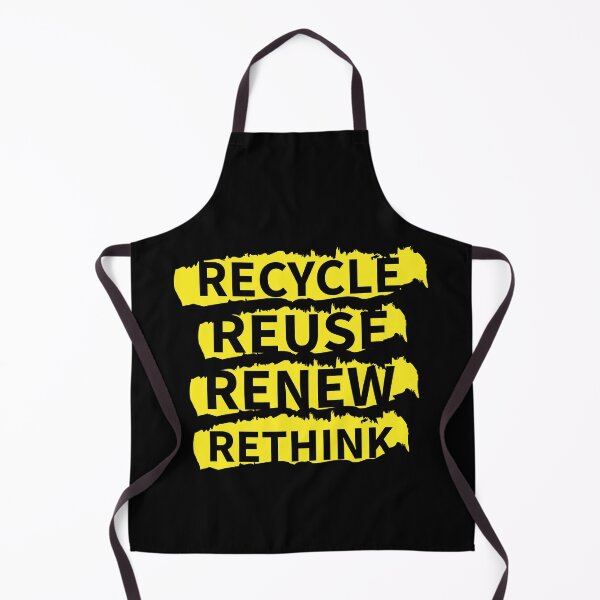 Item preview, recycle reuse renew rethink distrissed yellow designed and sold by WilliamsGFX.