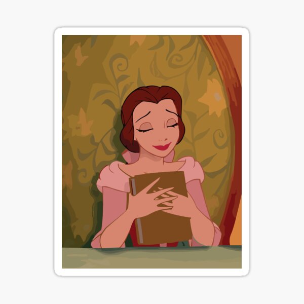 Item preview, Belle reading designed and sold by The Literary Phoenix.