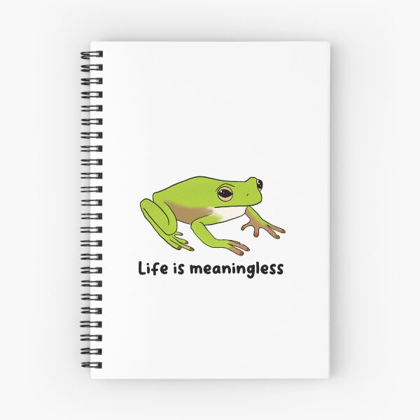 Item preview, Life is meaningless | silly frog | frog meme  designed and sold by DarbyHunterArt.