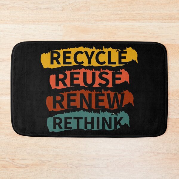 Item preview, Recycle reuse renew rethink distrissed Retro Style designed and sold by WilliamsGFX.