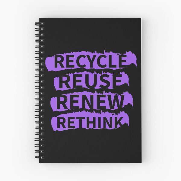 Item preview, Recycle reuse renew rethink distrissed purple designed and sold by WilliamsGFX.