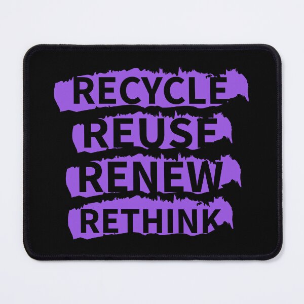 Item preview, Recycle reuse renew rethink distrissed purple designed and sold by WilliamsGFX.