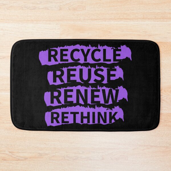 Item preview, Recycle reuse renew rethink distrissed purple designed and sold by WilliamsGFX.