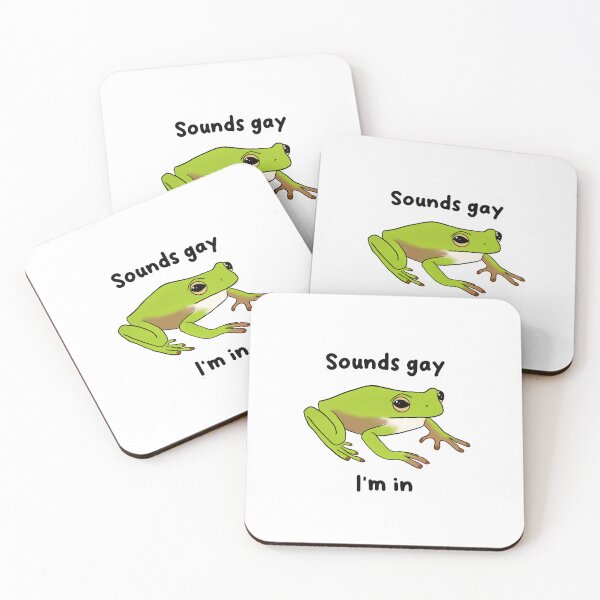 Item preview, Sounds gay I’m in | silly frog | frog meme | pride  designed and sold by DarbyHunterArt.