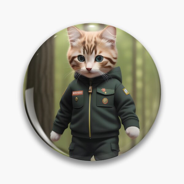 Item preview, Scout Cat - Modern Digital Art designed and sold by Ai-michiart.