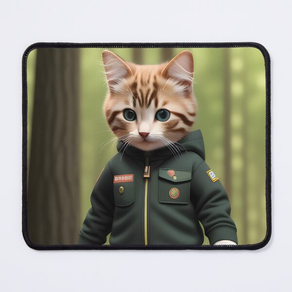 Item preview, Scout Cat - Modern Digital Art designed and sold by Ai-michiart.