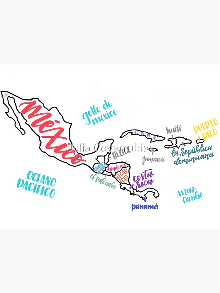 map-of-central-america-poster-by-jschroyer-redbubble