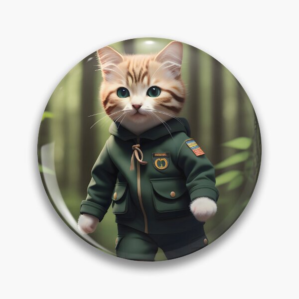 Item preview, Scout Cat - Modern Digital Art designed and sold by Ai-michiart.