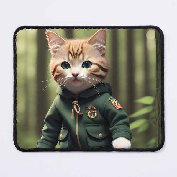 Item preview, Scout Cat - Modern Digital Art designed and sold by Ai-michiart.