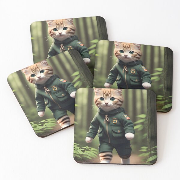 Item preview, Scout Cat - Modern Digital Art designed and sold by Ai-michiart.