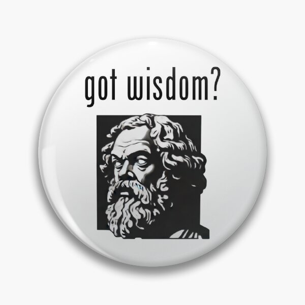 Item preview, Socrates Got Wisdom Philosophy Lover Intellectual  designed and sold by The Junto Shop.