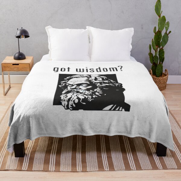 Item preview, Socrates Got Wisdom Philosophy Lover Intellectual  designed and sold by The Junto Shop.