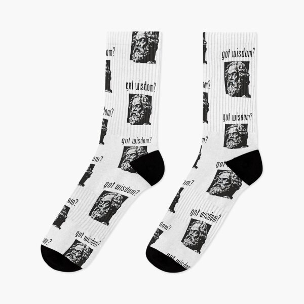 Item preview, Socrates Got Wisdom Philosophy Lover Intellectual  designed and sold by The Junto Shop.