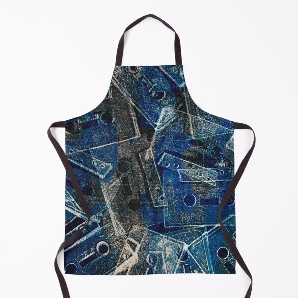 Item preview, Analogue music Cassette abstract print Blue & Black designed and sold by Elizabeth-Banks.