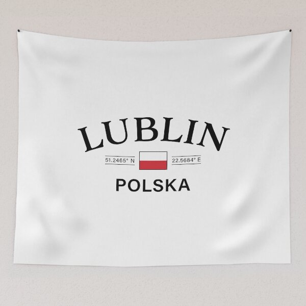 Item preview, Lublin Polska (Poland) Polish Coordinates designed and sold by HakeDesign.