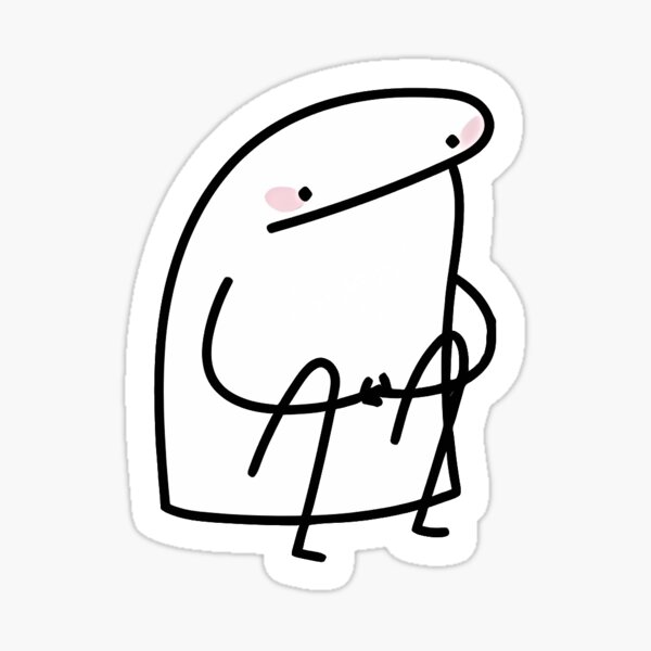 Annoyed Flork with Mug Sticker for Sale by Greyghostsco