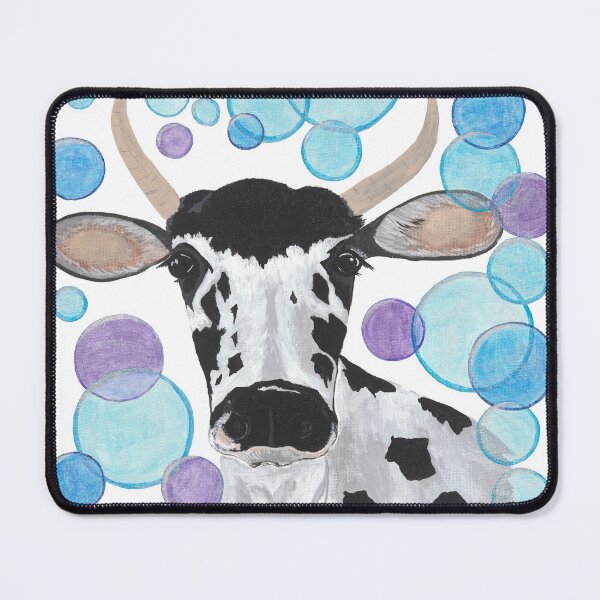 Item preview, Bubbles the Cow; whimsical cow surround by bubbles designed and sold by GeinaB.
