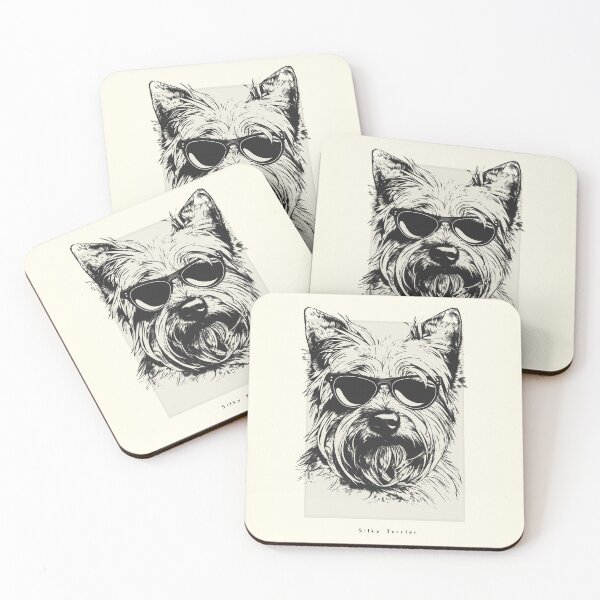 Item preview, Silky Terrier Digital Sketch Drawing Illustration designed and sold by rafaeltto.