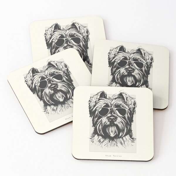 Item preview, Skye Terrier Digital Sketch Drawing Illustration designed and sold by rafaeltto.