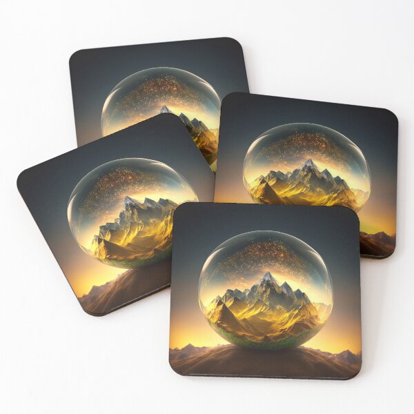Artikelvorschau, Fantasy Landscape Art, Golden Sky entworfen und verkauft von Fantasy Masterpiece.
